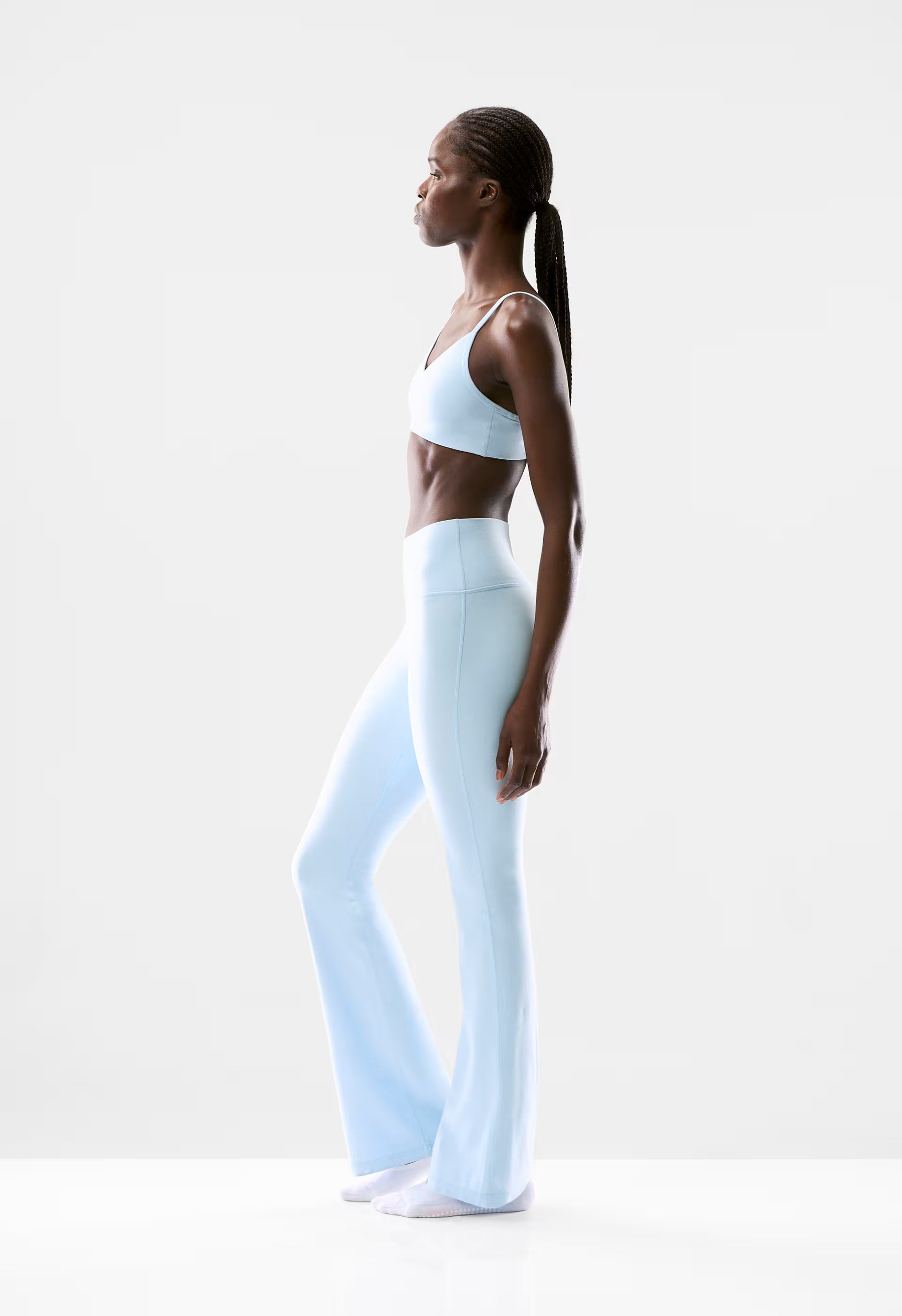 BUTTER Cheeky Hi-Rise Flare 32" Legging - VILLA BLUE