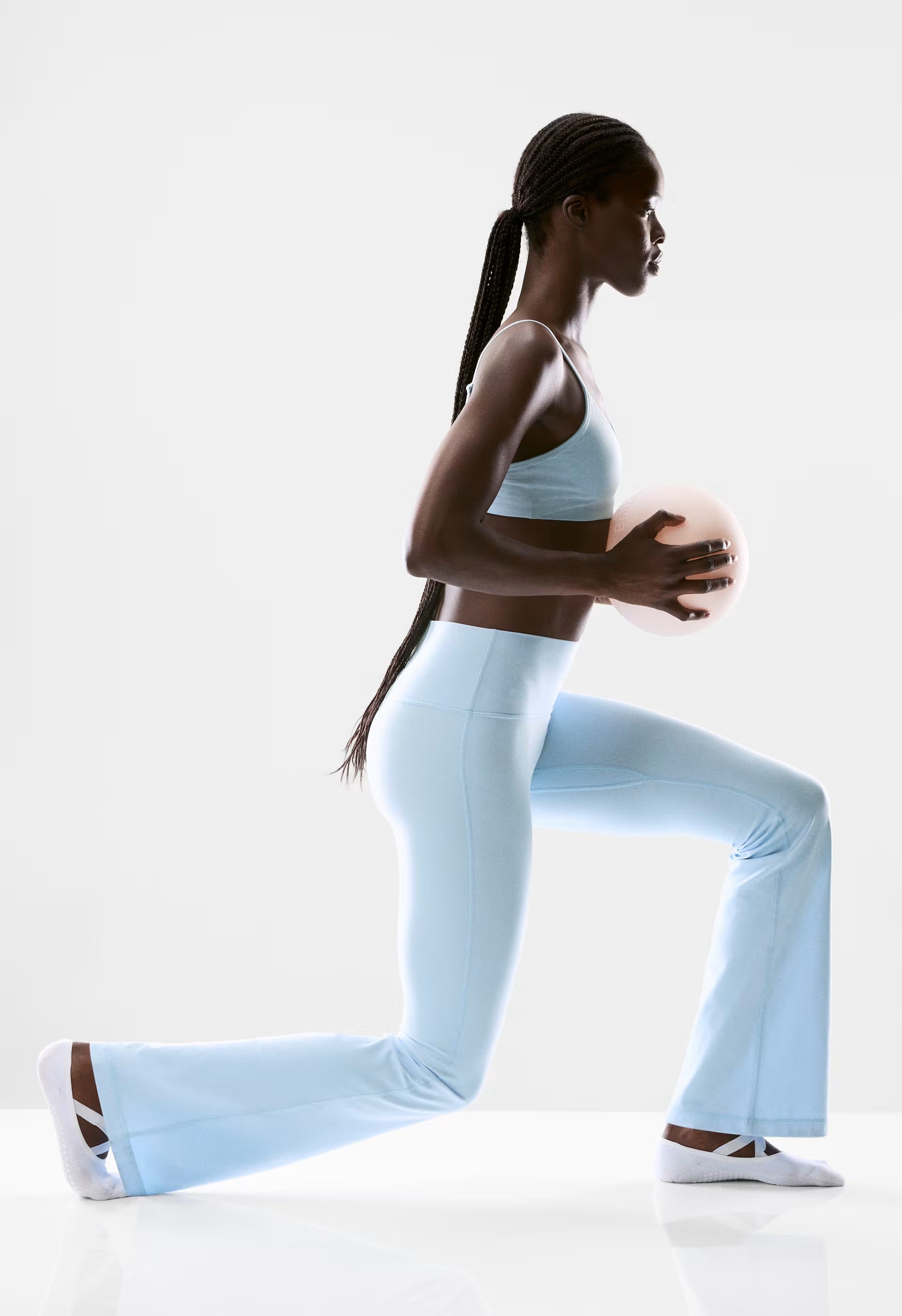 BUTTER Cheeky Hi-Rise Flare 32" Legging - VILLA BLUE