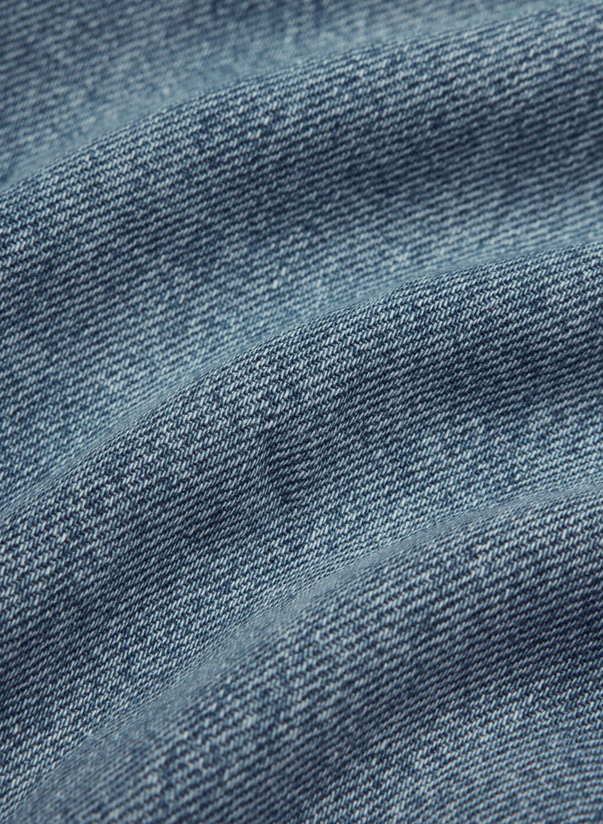 Denim Forum The '90s Vintage Lo-Rise Straight Jean - 5 YRS KISS N TELL BLEU