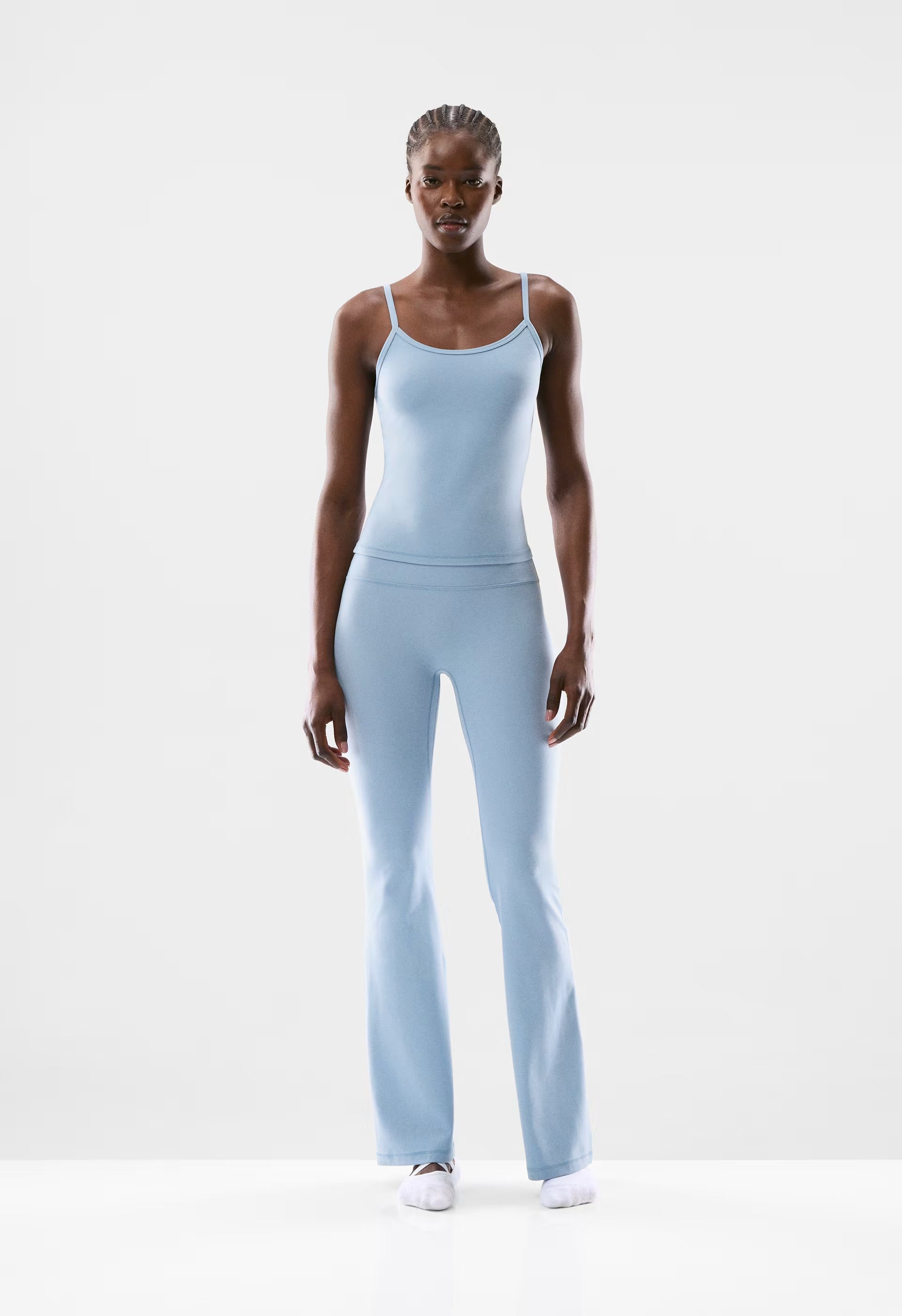 BUTTER Cheeky Infinite Hi Flare 32" Legging - RIPPLE BLUE
