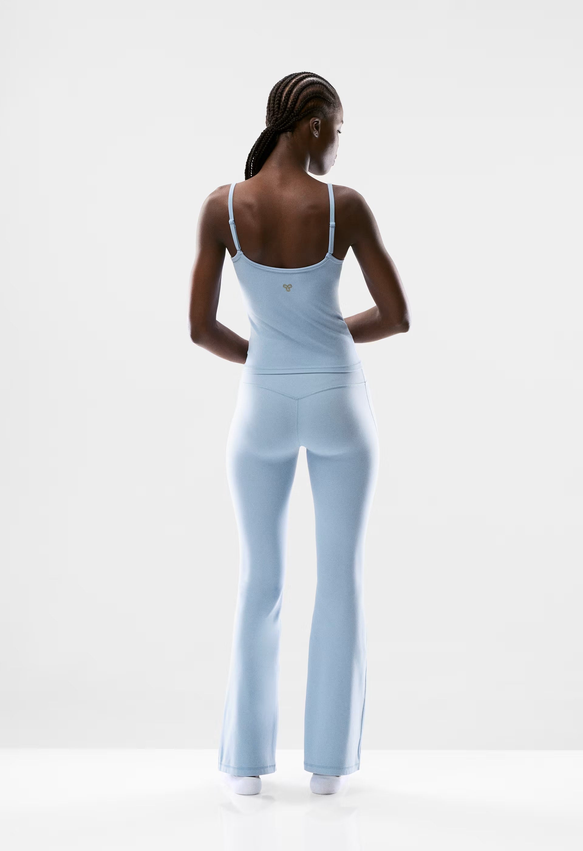 BUTTER Cheeky Infinite Hi Flare 32" Legging - RIPPLE BLUE