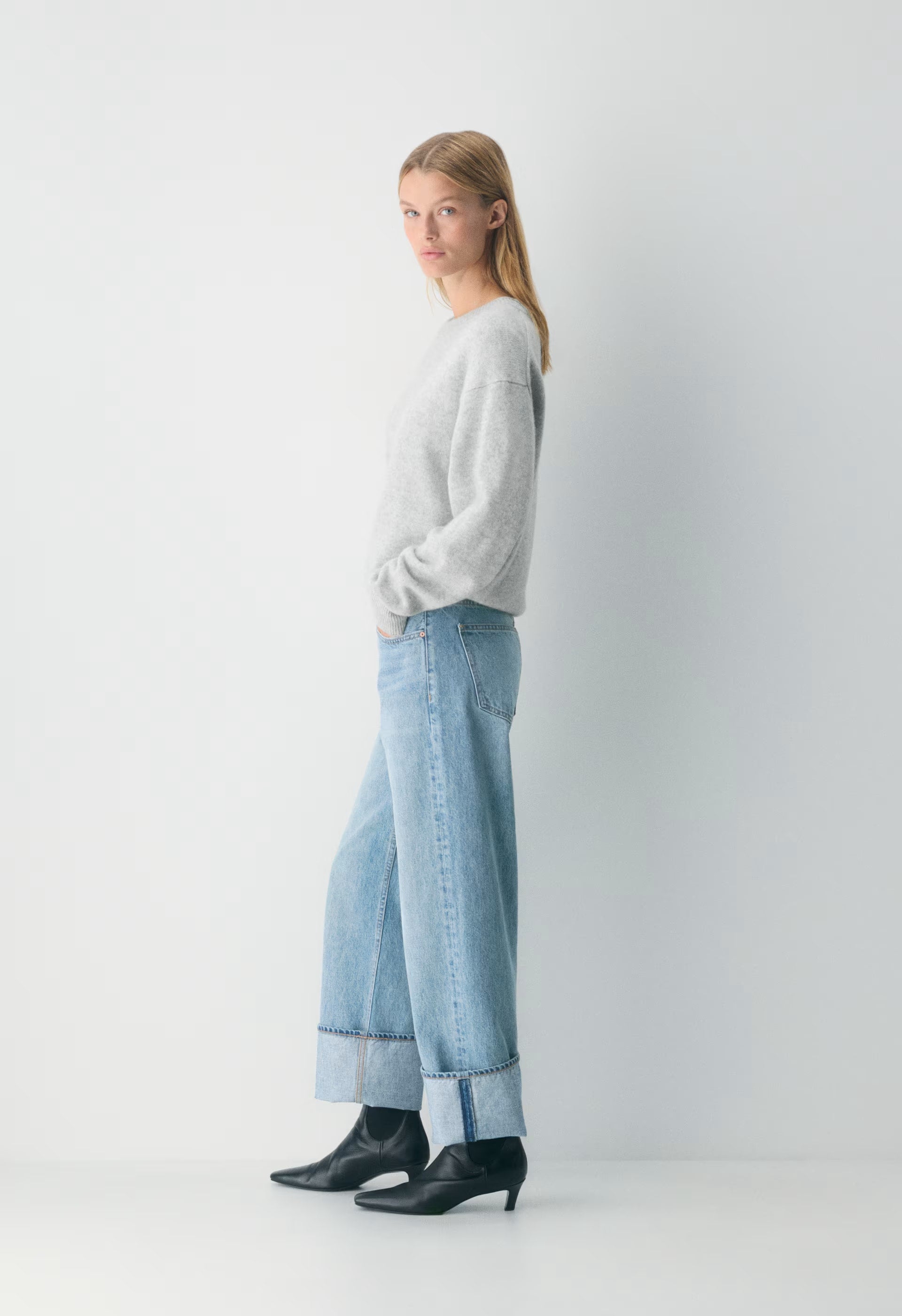 Denim Forum The '90s Vintage Lo-Rise Straight Jean - 7 YRS BLEU TABOO