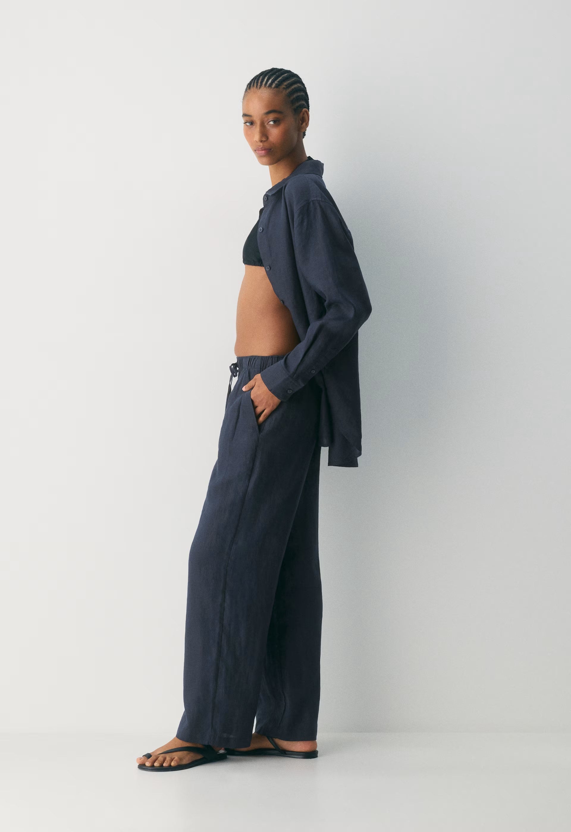 Sail Linen Pant - GODDESS SAGE