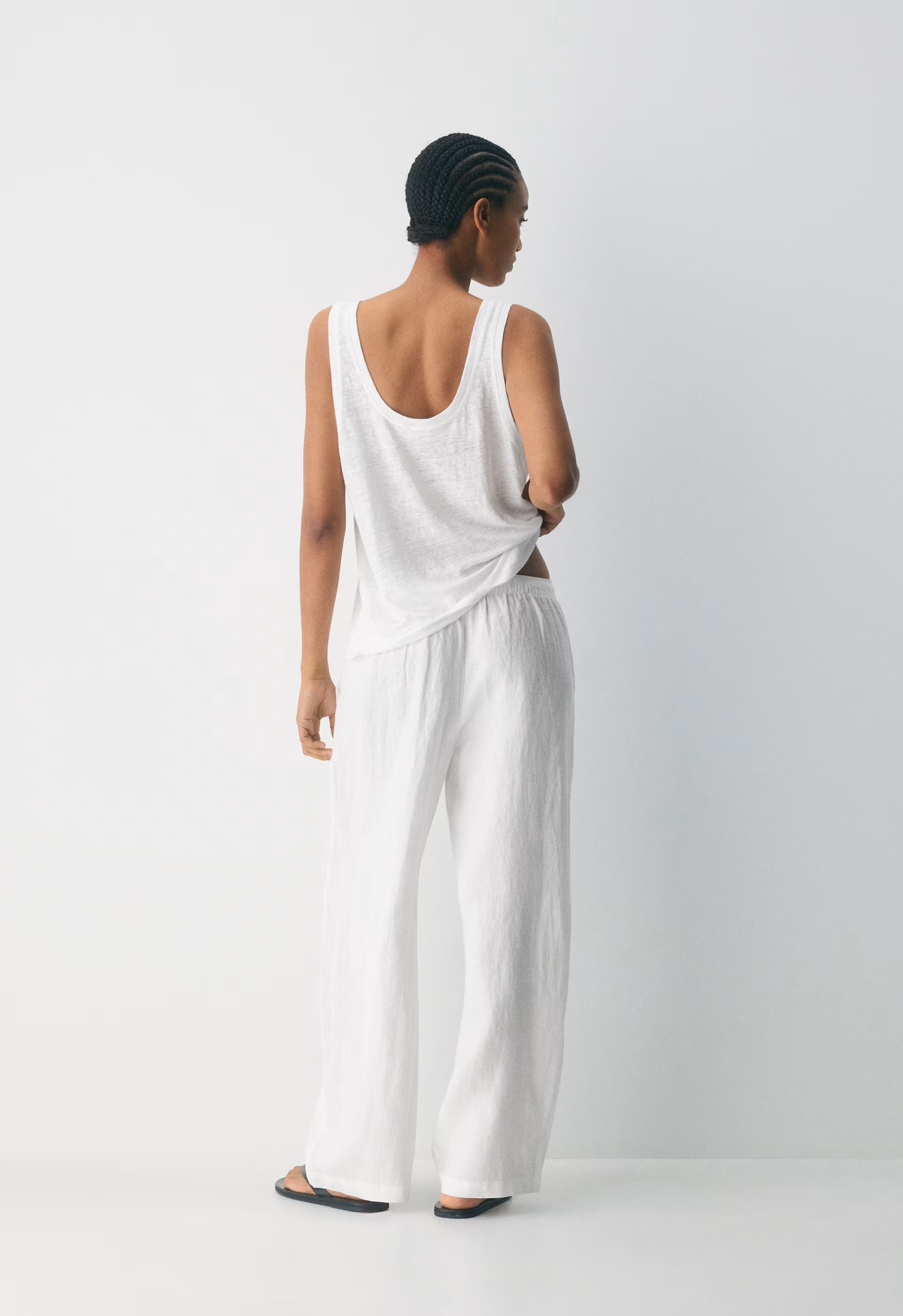 Sail Linen Pant - WHITE