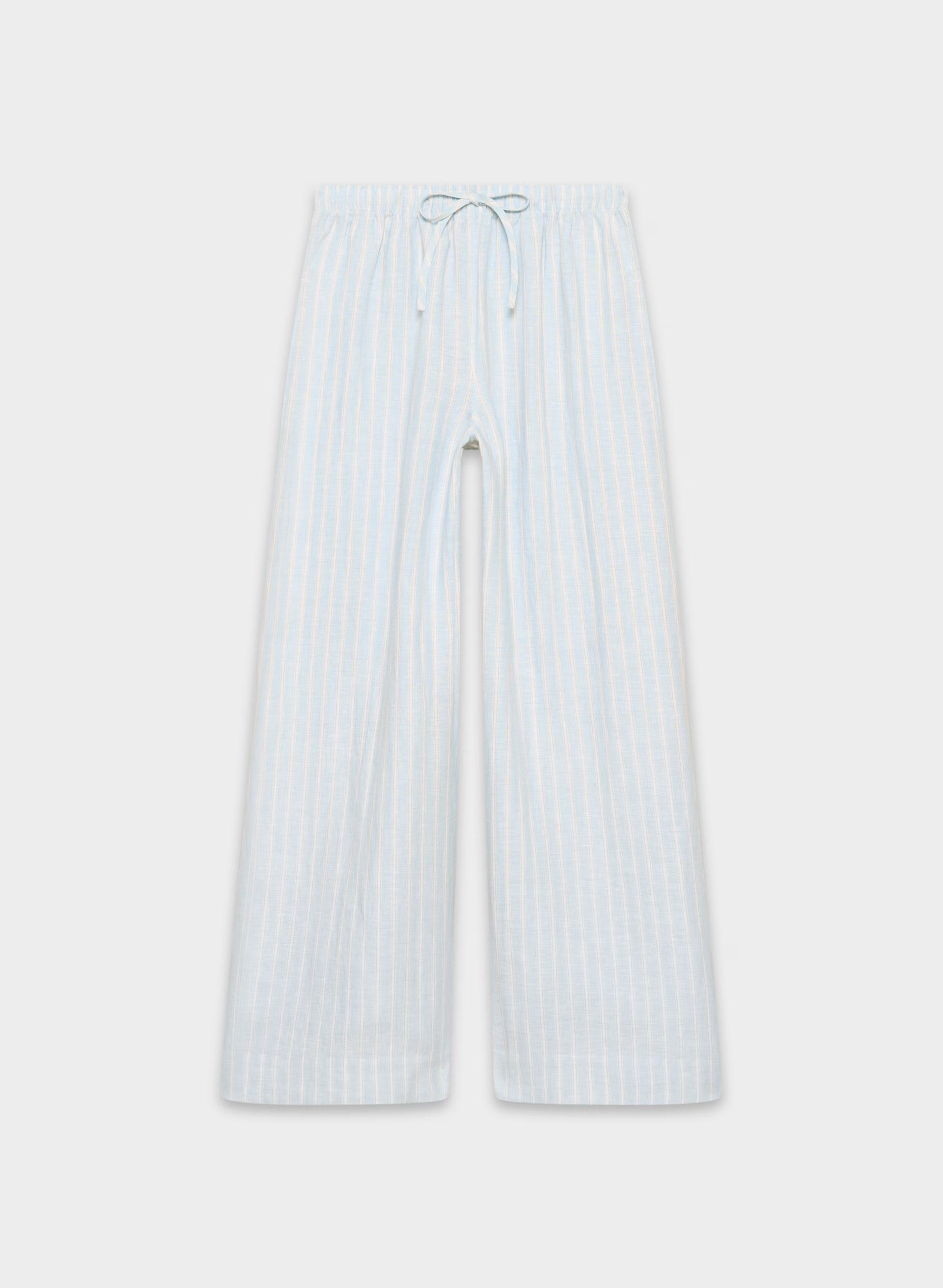 New Globetrot Linen Pant - IDELLA STRP VILLBL/WH