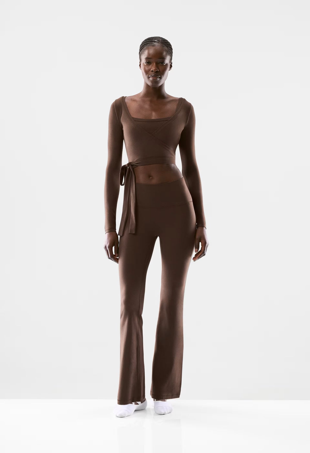 BUTTER Cheeky Infinite Hi Flare 30" Legging - RICH MOCHA BROWN