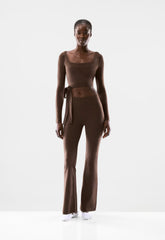 BUTTER Cheeky Infinite Hi Flare 30" Legging - RICH MOCHA BROWN
