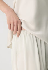 Archer Satin Pant - MATTE PEARL