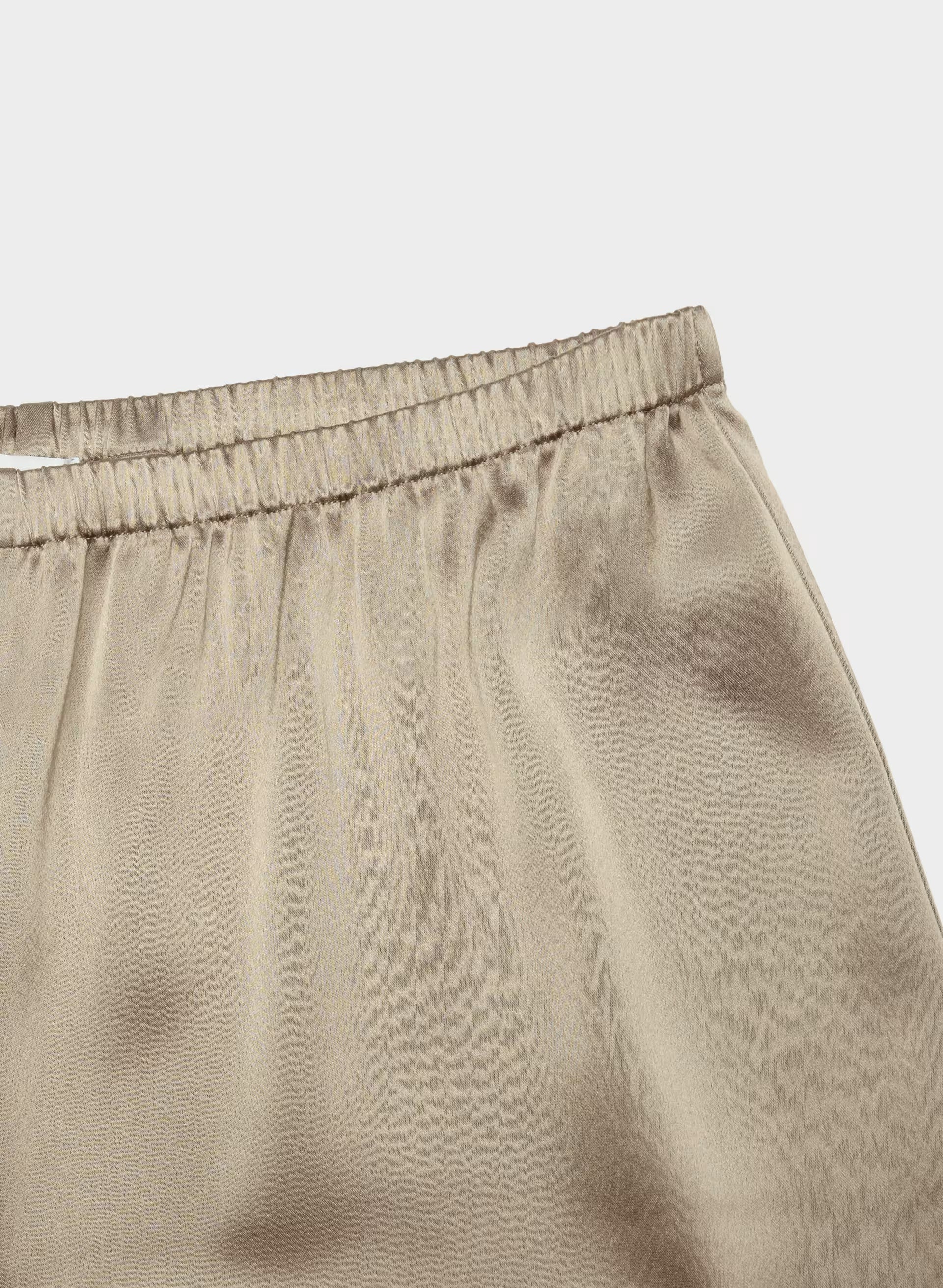 Archer Satin Pant - NOMAD TAUPE
