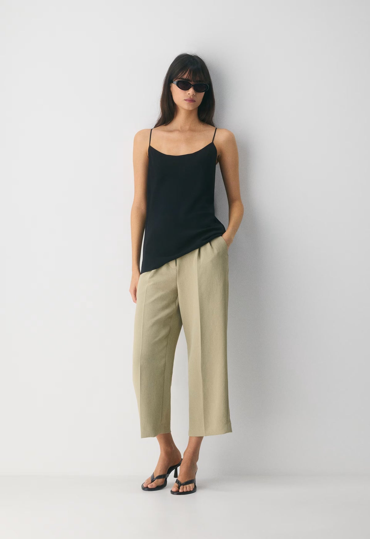 The Effortless Pant™ Cropped - Crepette™ - MARTINI OLIVE