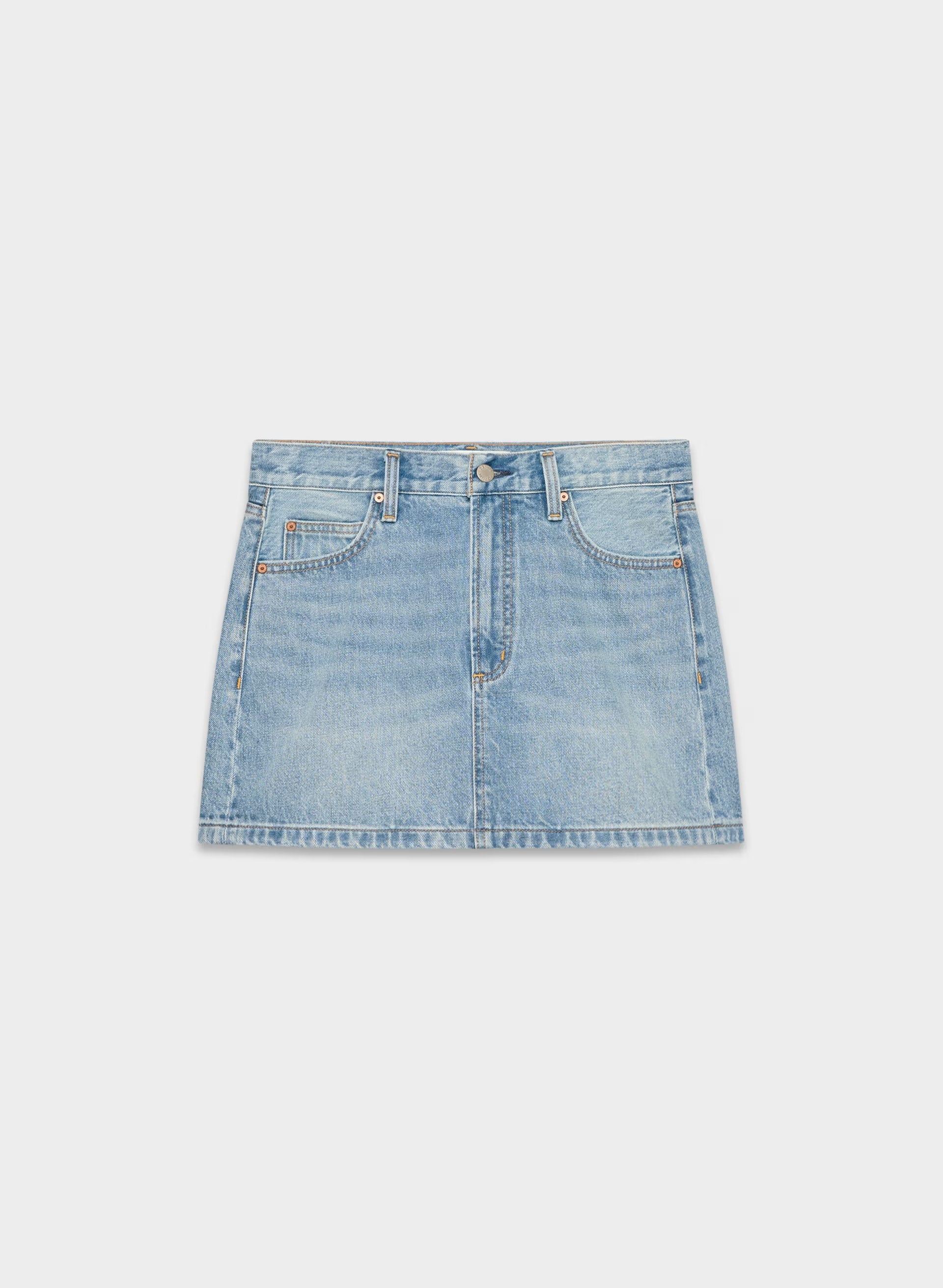 Denim Forum The ‘90s Ricci Micro Denim Skirt - 7 YRS BLEU TABOO