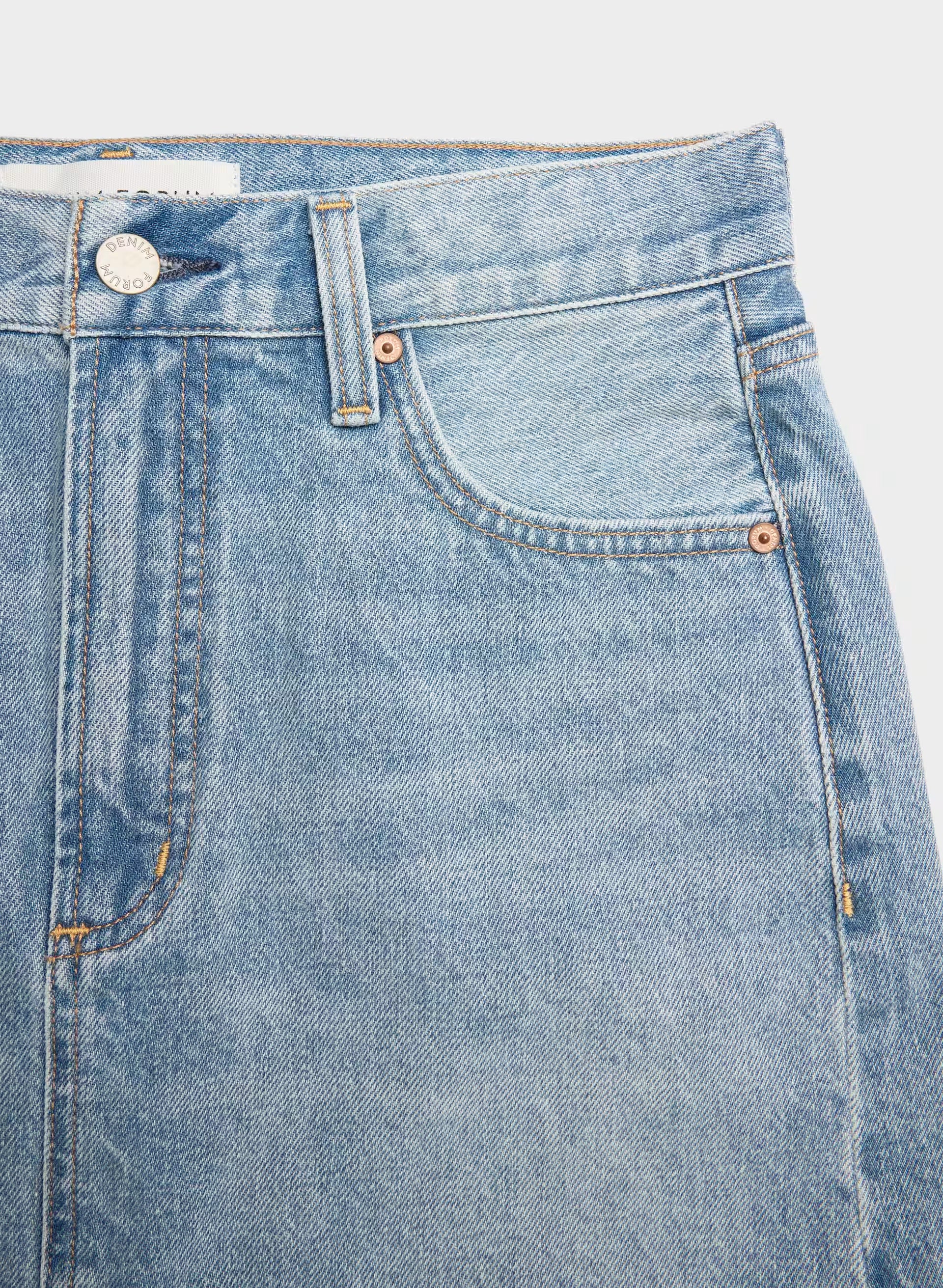 Denim Forum The ‘90s Ricci Micro Denim Skirt - 7 YRS BLEU TABOO