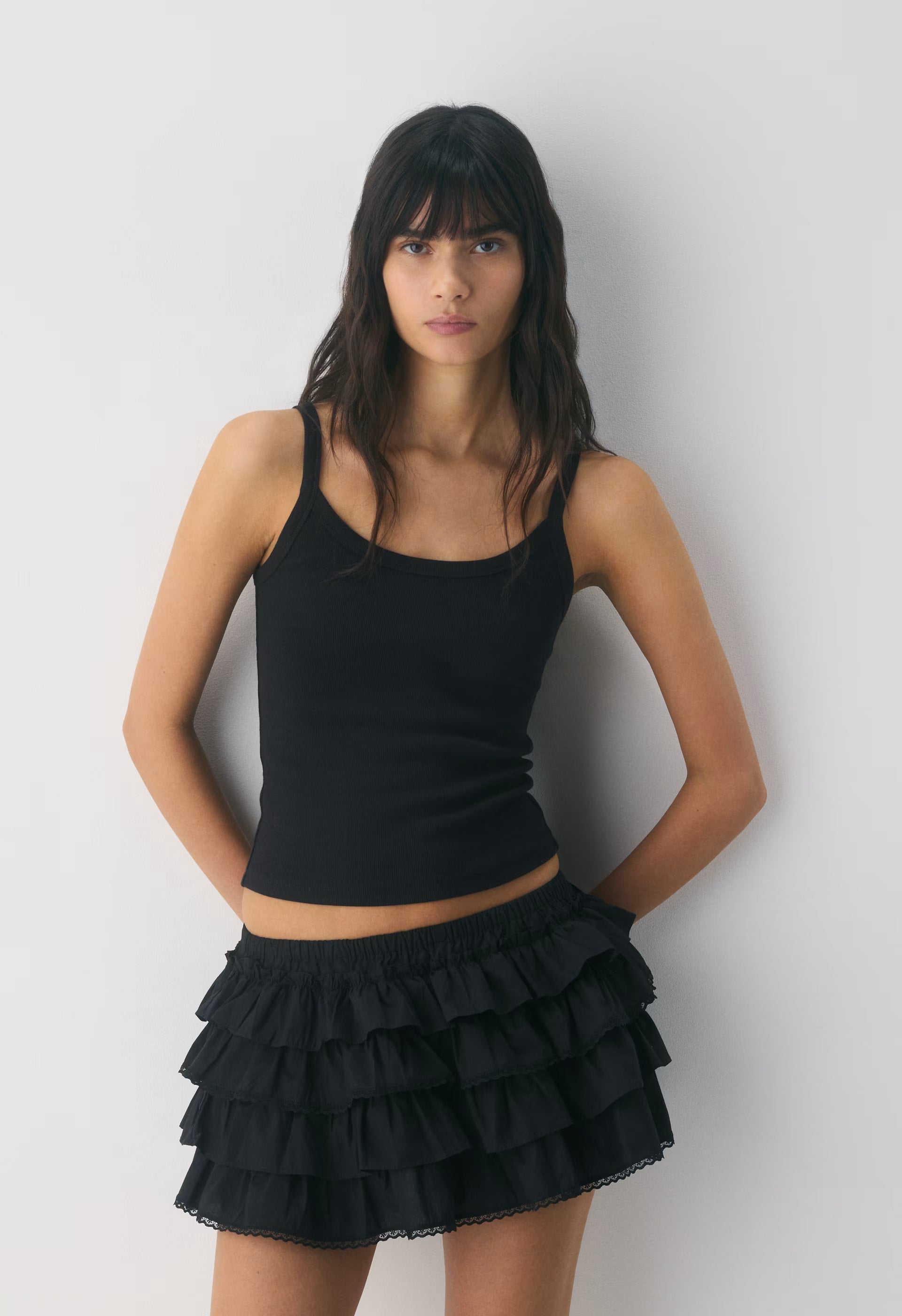 Theo Poplin Skort - BLACK