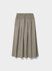 Vetiver Poplin Skirt - TURNER TAUPE