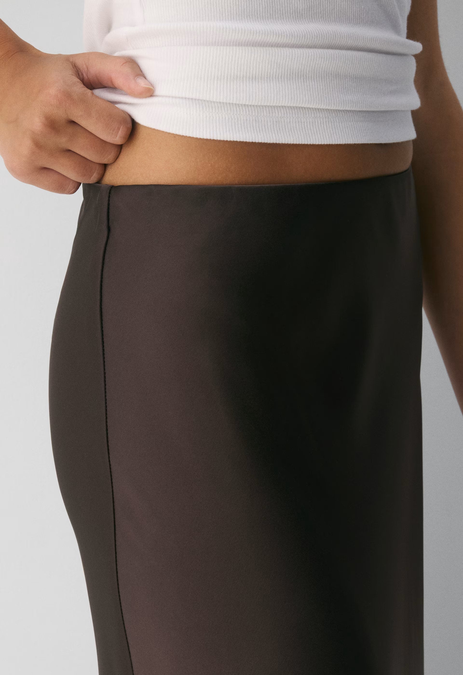 Henrietta Satin Skirt - RC MCH BR/ RCH MCH BRN