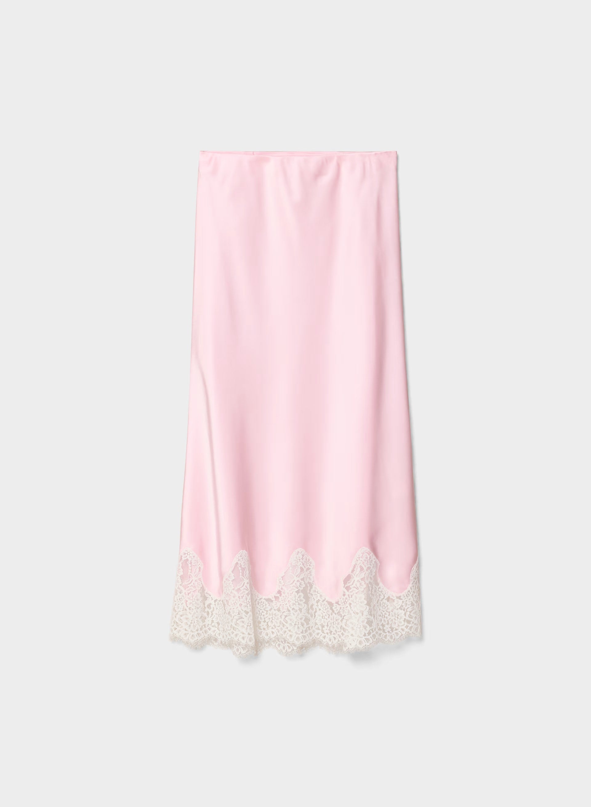 Henrietta Satin Skirt - MLKSHK PNK/LGHT BRCH