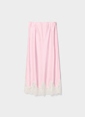Henrietta Satin Skirt - MLKSHK PNK/LGHT BRCH