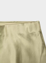 Capture Satin Skirt - BOSANA GREEN