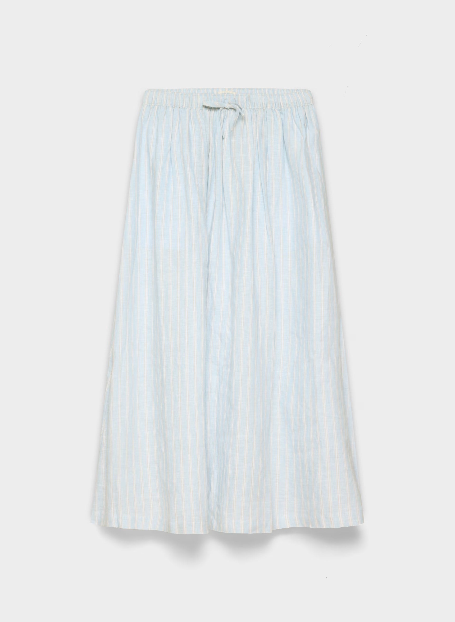 Socialite Linen Skirt - IDELLA STRP VILLBL/WH