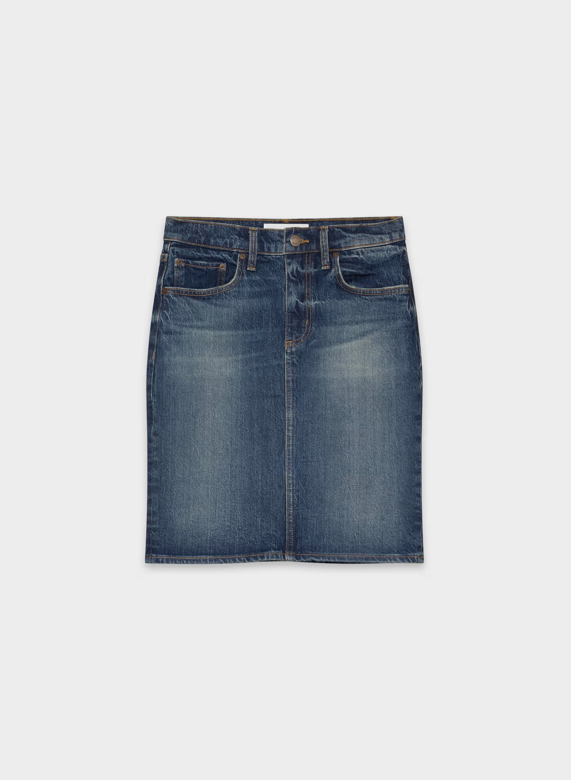 Denim Forum Mena Denim Skirt - VINTAGE DARK BLUE
