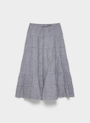 Bouquet Linen Skirt - SRPN CK LT BRH/HBR NVY