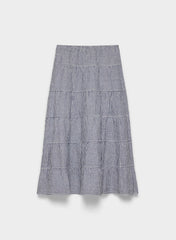 Bouquet Linen Skirt - SRPN CK LT BRH/HBR NVY