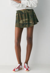 Mighty Cotton™ Ripple Skirt - LVD-IN BRGDE GREEN/TK