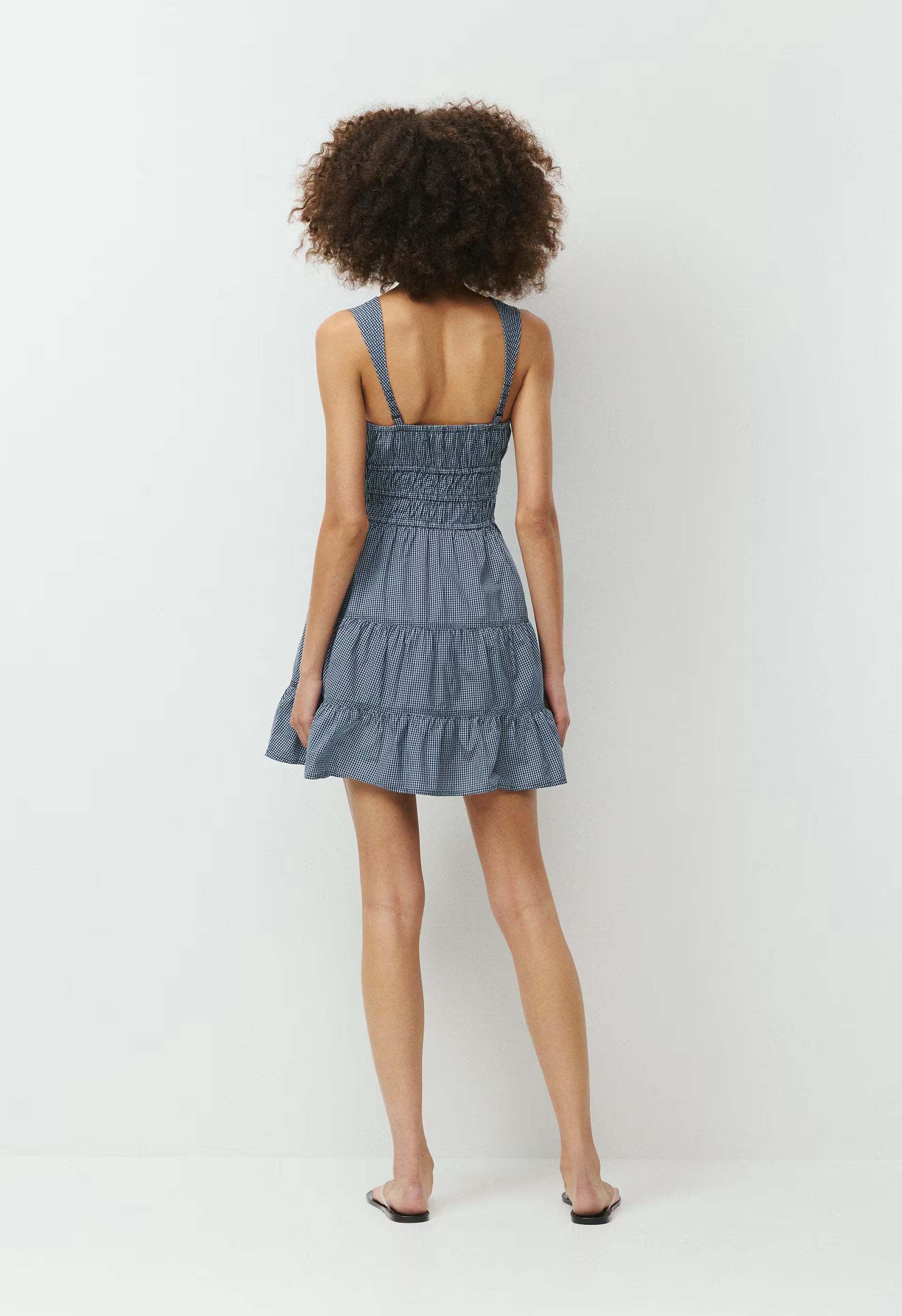 Martine Poplin Dress - CLR GGM RPL BL/ADMRL