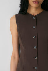 Regal Dress - Crepette™ - RICH MOCHA BROWN