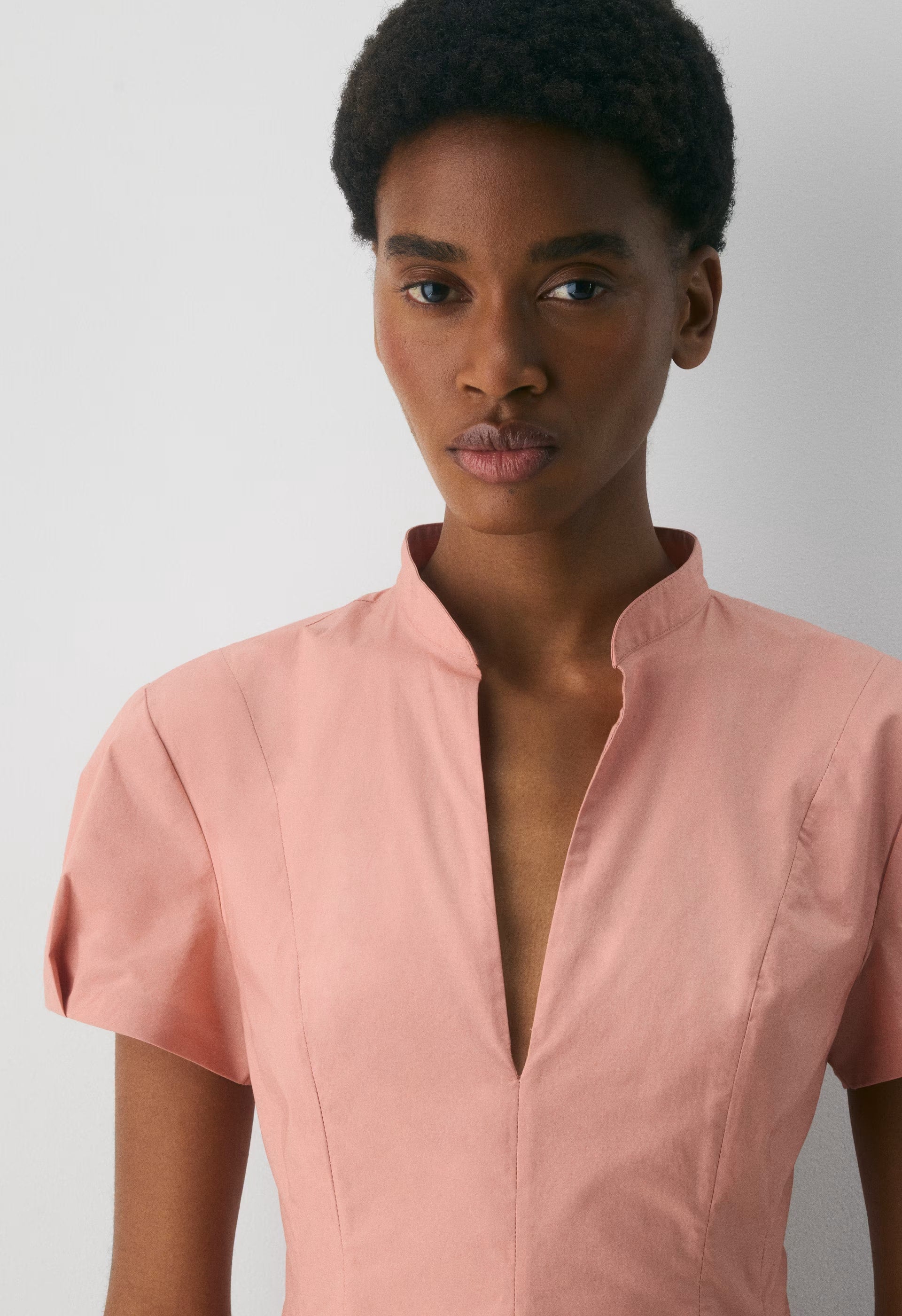 Intro Poplin Dress - KILN PINK