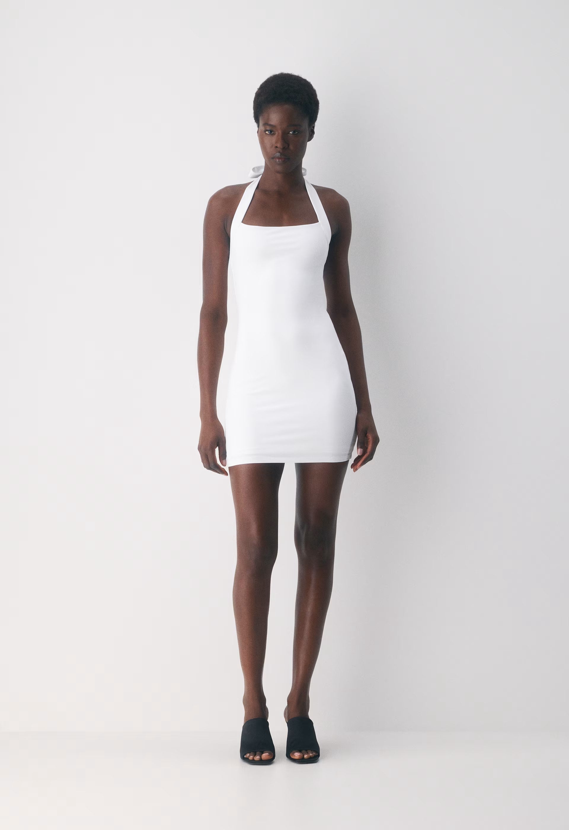 Original Contour Optimum Halter Dress - BRIGHT WHITE