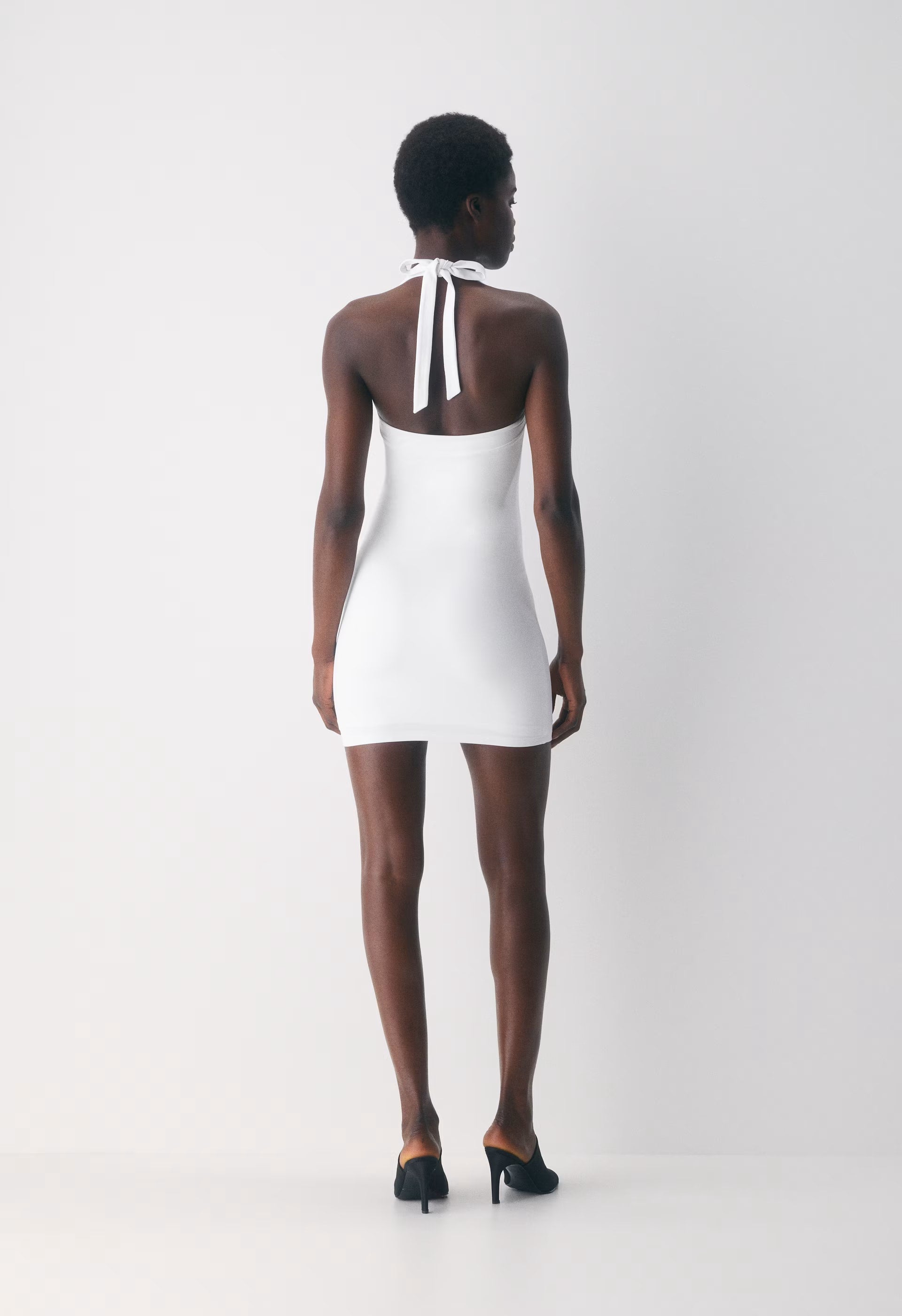 Original Contour Optimum Halter Dress - BRIGHT WHITE