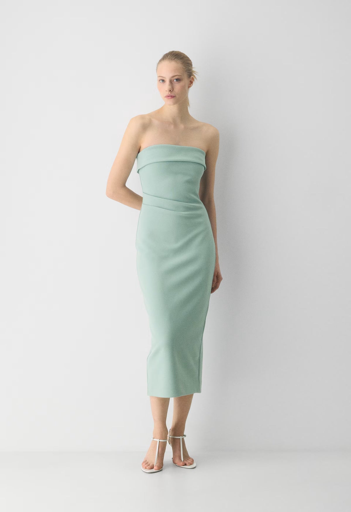 FigureKnit™ Eyecatcher Dress - GODDESS SAGE