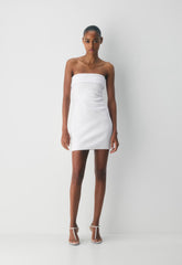 FigureKnit™ Eyecatcher Mini Dress - BRIGHT WHITE