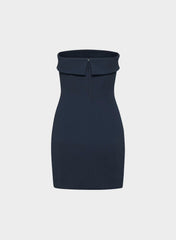 FigureKnit™ Eyecatcher Mini Dress - INDIGO INK