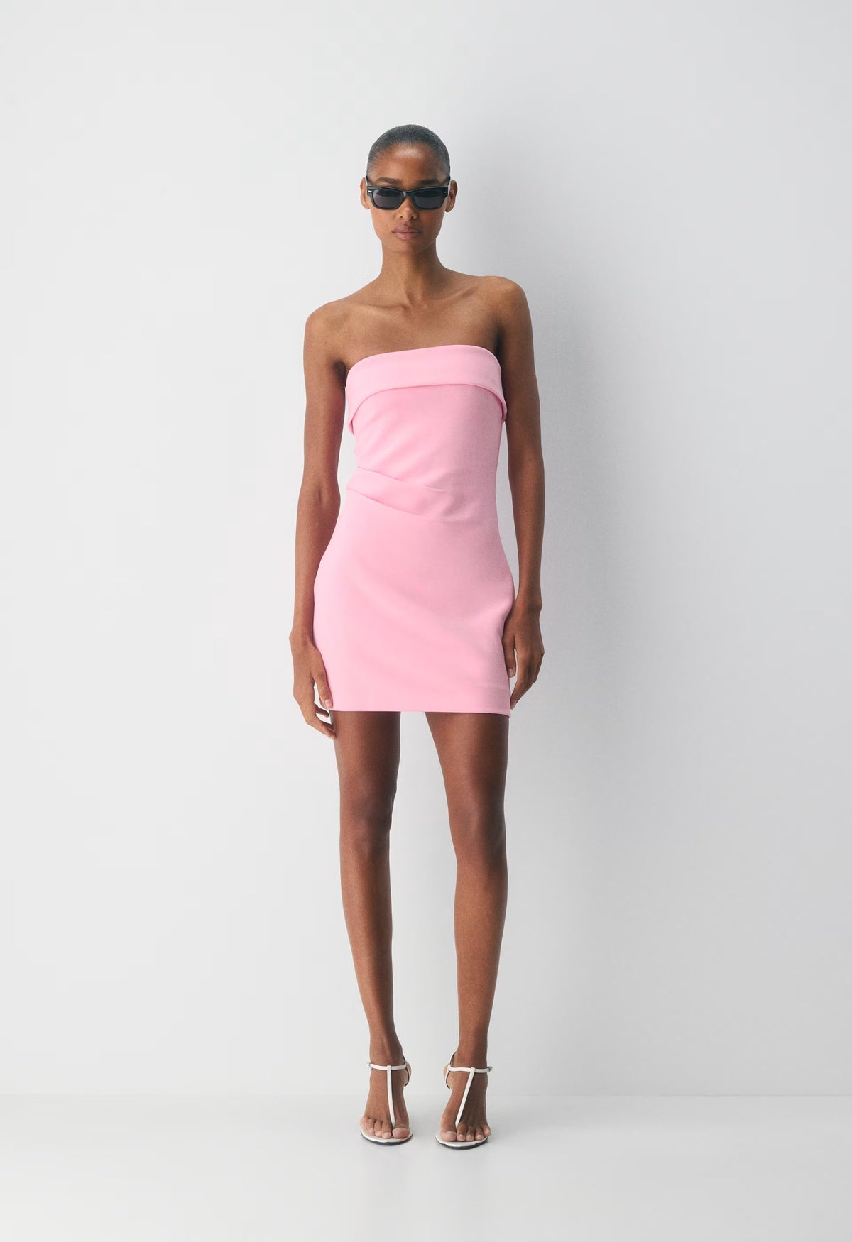 FigureKnit™ Eyecatcher Mini Dress - JELLYBEAN PINK