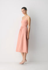 Revive Poplin Dress - KILN PINK