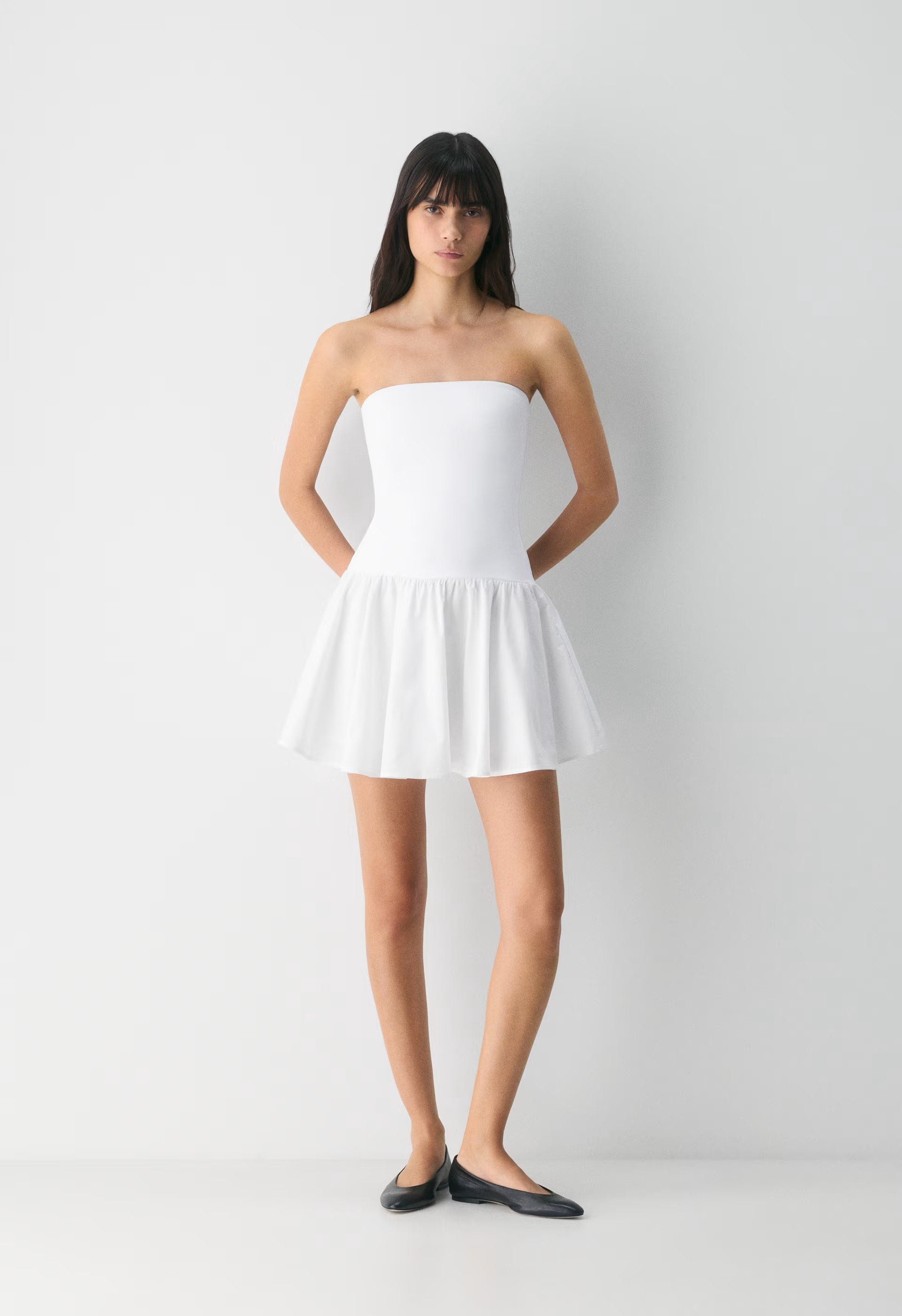 Private Poplin Dress - BRIGHT WHITE