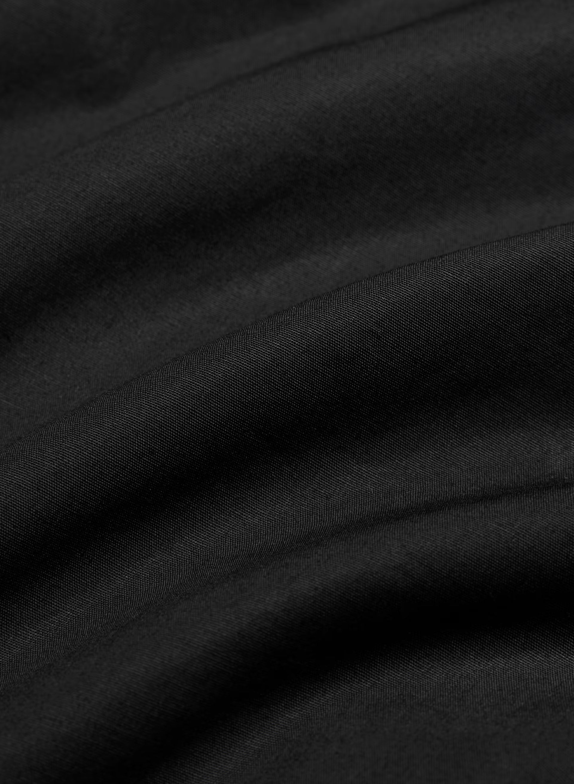 Technique Poplin Mini Cami Dress - BLACK