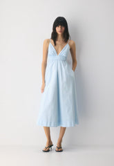 Encourage Poplin Cami Dress - VILLA BLUE