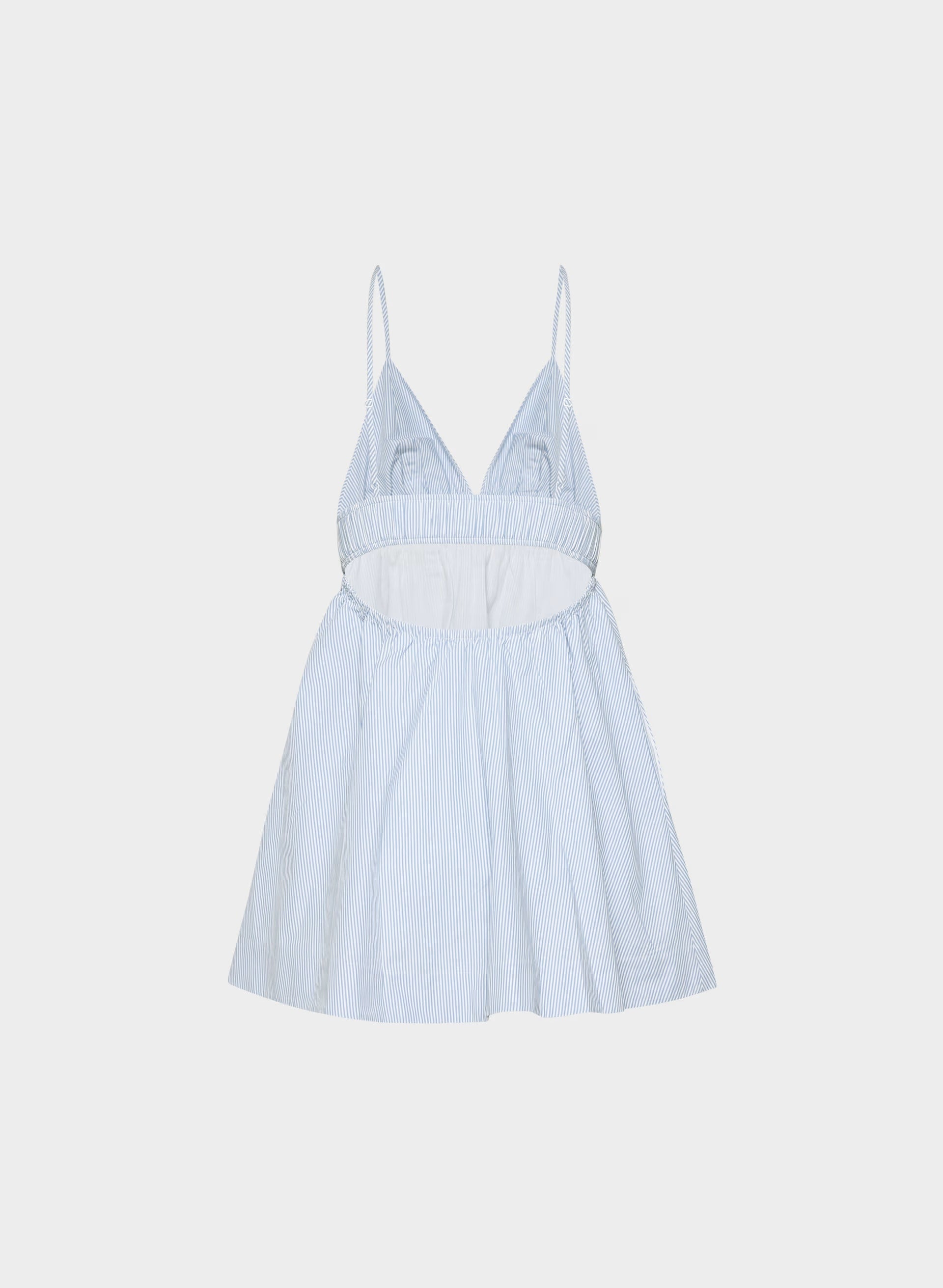Encourage Poplin Mini Cami Dress - LEIGHTON PWNKL BL/WT