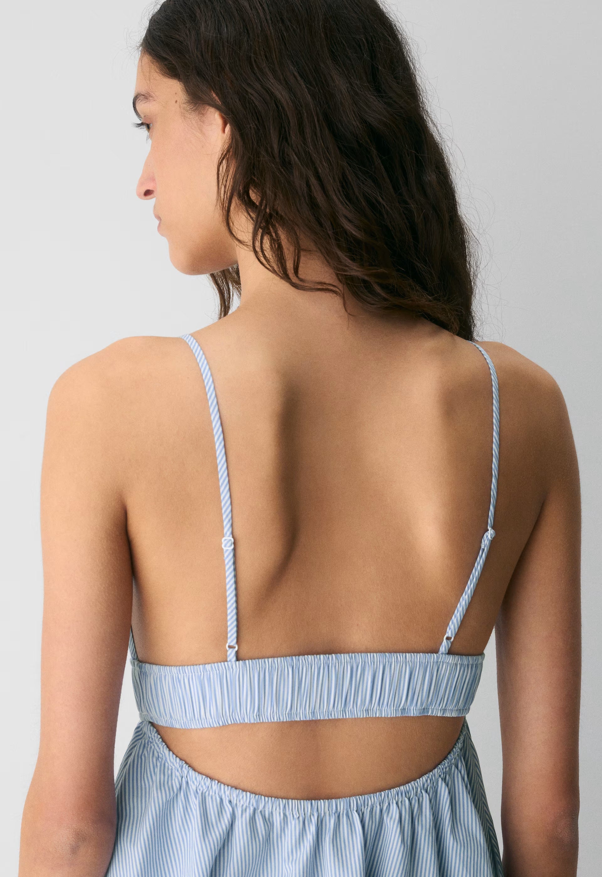 Encourage Poplin Mini Cami Dress - LEIGHTON PWNKL BL/WT