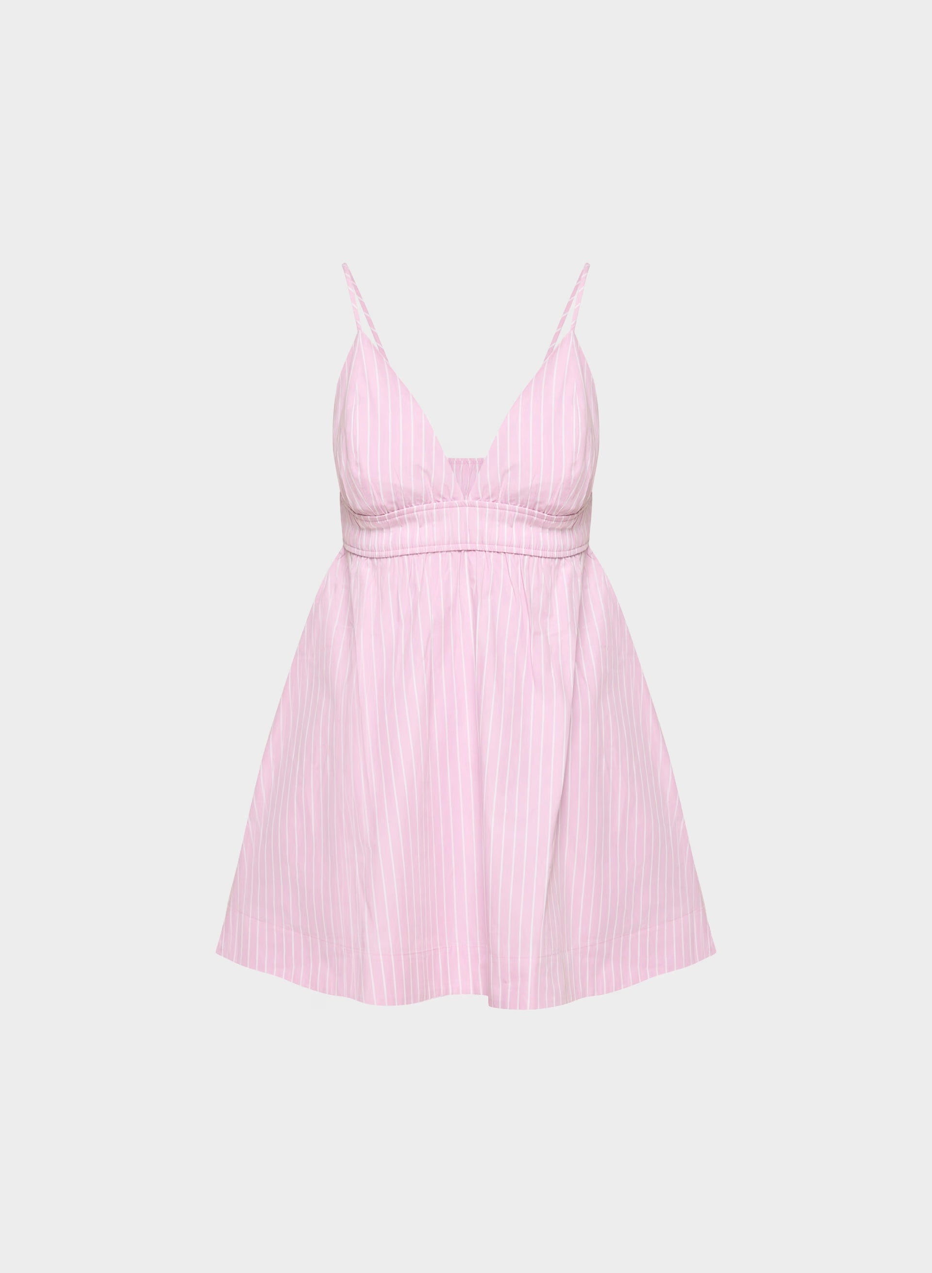 Encourage Poplin Mini Cami Dress - MTCHLL STRP ST P PL/WT