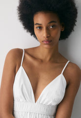 Encourage Poplin Mini Cami Dress - BRIGHT WHITE