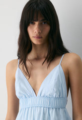Encourage Poplin Mini Cami Dress - VILLA BLUE