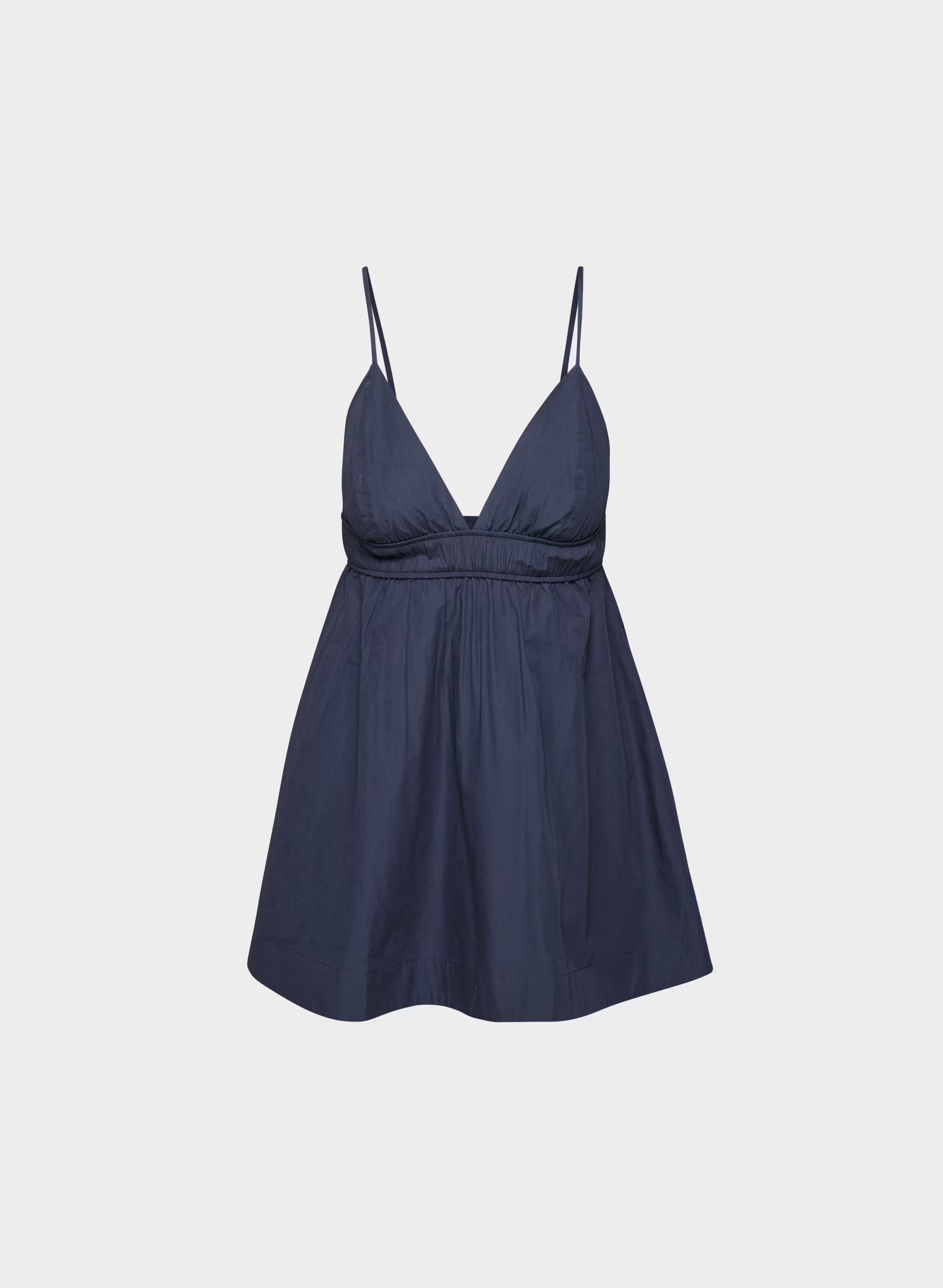 Encourage Poplin Mini Cami Dress - HARBOUR NAVY