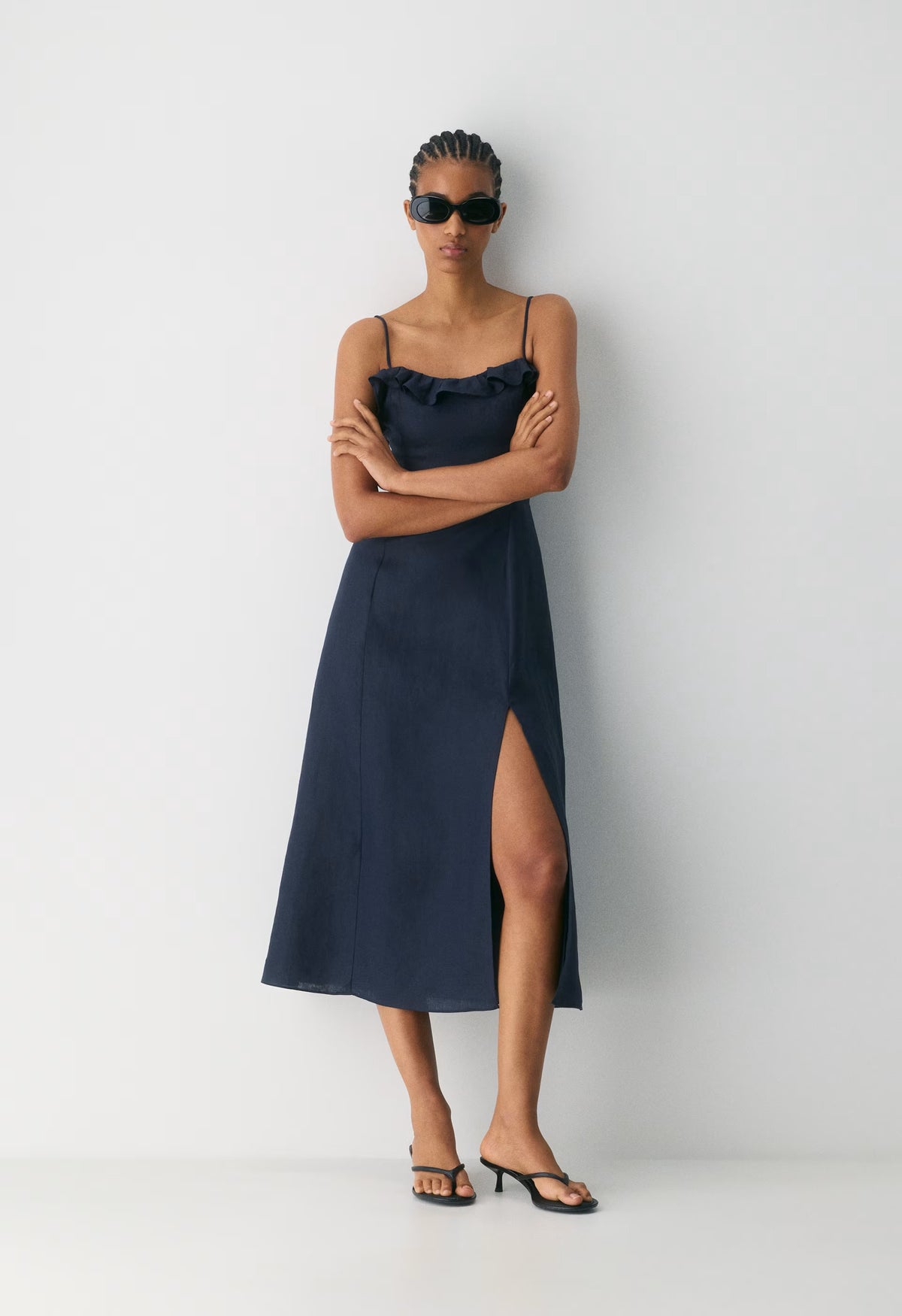 Glade Linen Dress - ADMIRAL