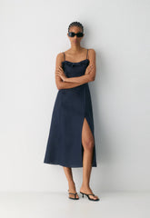 Glade Linen Dress - ADMIRAL