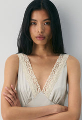 Daisychain Satin Dress - MTRPLS TP/ SPRKNG CHMP