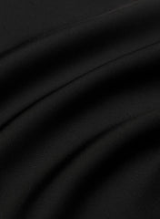 Nightscape Satin Halter Dress - BLACK